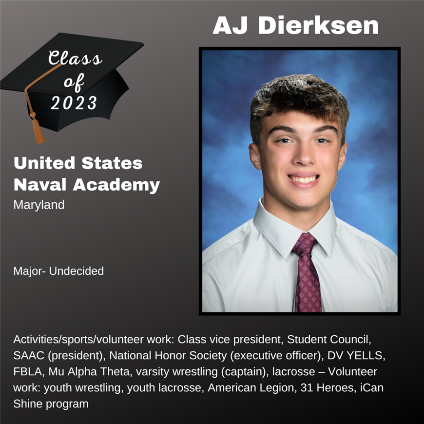 Top 25 Grad, AJ Dierksen